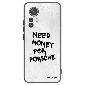 Picasee Μαύρη θήκη σιλικόνης για Xiaomi 12 Pro - White Dollar