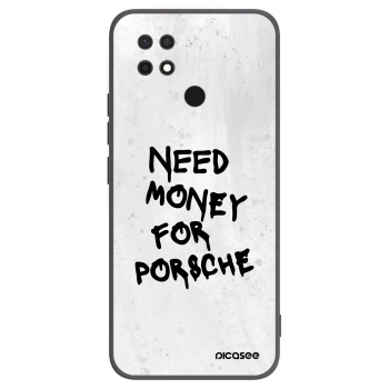 Picasee Μαύρη θήκη σιλικόνης για Xiaomi Redmi 10C - White Dollar