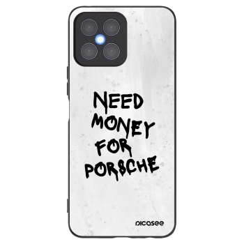 Picasee Μαύρη θήκη σιλικόνης για Honor X8 4G - White Dollar