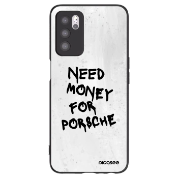 Picasee Μαύρη θήκη σιλικόνης για OPPO A16s - White Dollar