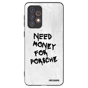 Picasee Μαύρη θήκη σιλικόνης για Samsung Galaxy A33 5G A336 - White Dollar