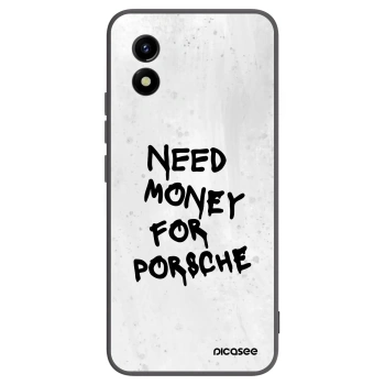 Picasee Μαύρη θήκη σιλικόνης για Vivo Y01 - White Dollar