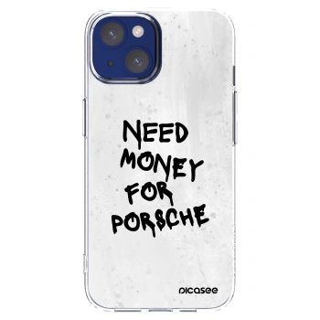 Picasee διαφανής θήκη σιλικόνης Apple iPhone 14 - White Dollar