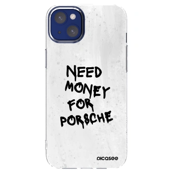 Picasee διαφανής θήκη σιλικόνης Apple iPhone 14 Plus - White Dollar