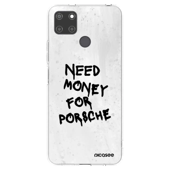 Picasee διαφανής θήκη σιλικόνης Realme C21Y - White Dollar