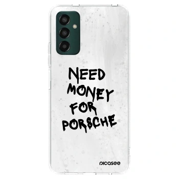 Picasee διαφανής θήκη σιλικόνης Samsung Galaxy M13 M135F - White Dollar