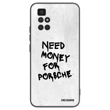 Picasee Μαύρη θήκη σιλικόνης για Xiaomi Redmi 10 (2022) - White Dollar