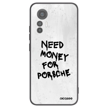 Picasee Μαύρη θήκη σιλικόνης για Xiaomi 12 Lite - White Dollar