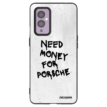 Picasee Μαύρη θήκη σιλικόνης για OnePlus 9 - White Dollar