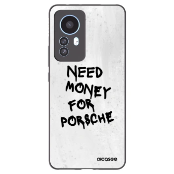 Picasee Μαύρη θήκη σιλικόνης για Xiaomi 12T Pro - White Dollar
