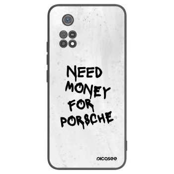 Picasee Μαύρη θήκη σιλικόνης για Xiaomi Poco M4 Pro - White Dollar
