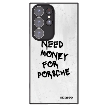 Picasee Μαύρη θήκη σιλικόνης για Samsung Galaxy S23 Ultra 5G - White Dollar