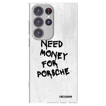 Picasee διαφανής θήκη σιλικόνης Samsung Galaxy S23 Ultra 5G - White Dollar