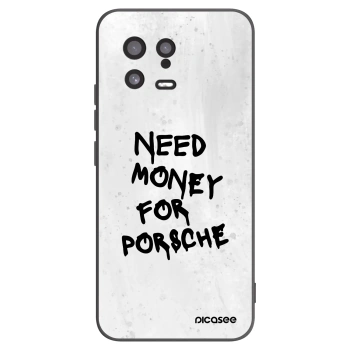 Picasee Μαύρη θήκη σιλικόνης για Xiaomi 13 - White Dollar