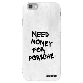 Picasee διαφανής θήκη σιλικόνης Apple iPhone 6/6S - White Dollar