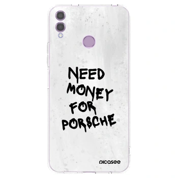 Picasee διαφανής θήκη σιλικόνης Honor 8X - White Dollar