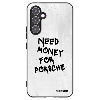 Picasee Μαύρη θήκη σιλικόνης για Samsung Galaxy A54 5G A546B - White Dollar