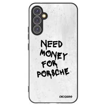 Picasee Μαύρη θήκη σιλικόνης για Samsung Galaxy A34 5G A346B - White Dollar