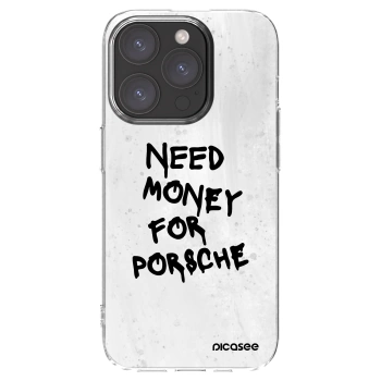 Picasee διαφανής θήκη σιλικόνης Apple iPhone 15 Pro - White Dollar