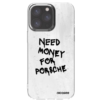 Picasee διαφανής θήκη σιλικόνης Apple iPhone 15 Pro Max - White Dollar