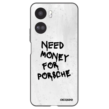 Picasee Μαύρη θήκη σιλικόνης για Honor 90 Lite 5G - White Dollar