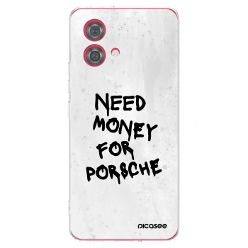 Picasee διαφανής θήκη σιλικόνης Motorola Moto G84 5G - White Dollar