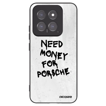 Picasee Μαύρη θήκη σιλικόνης για Xiaomi 14 - White Dollar