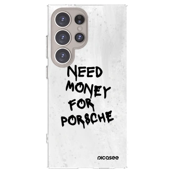 Picasee διαφανής θήκη σιλικόνης Samsung Galaxy S24 Ultra S928B 5G - White Dollar