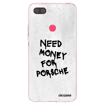 Picasee διαφανής θήκη σιλικόνης Xiaomi Mi 8 Lite - White Dollar