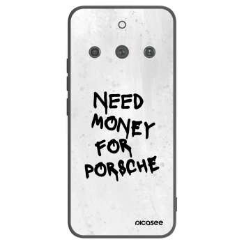 Picasee Μαύρη θήκη σιλικόνης για Realme 11 Pro+ - White Dollar