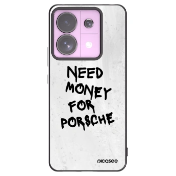 Picasee Μαύρη θήκη σιλικόνης για Xiaomi Redmi Note 13 Pro 5G - White Dollar