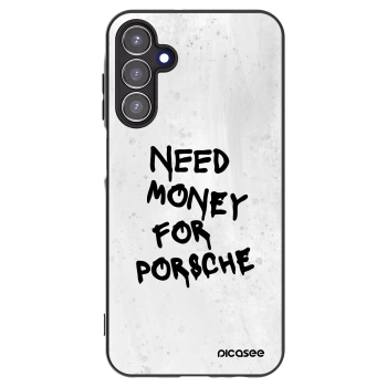 Picasee Μαύρη θήκη σιλικόνης για Samsung Galaxy A15 A155F 4G - White Dollar