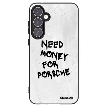 Picasee Μαύρη θήκη σιλικόνης για Samsung Galaxy A55 5G A556B - White Dollar