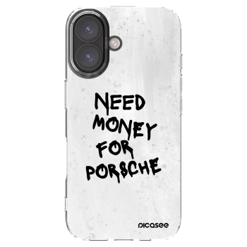 Picasee διαφανής θήκη σιλικόνης Apple iPhone 16 - White Dollar