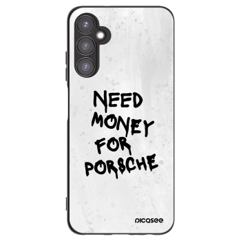 Picasee Μαύρη θήκη σιλικόνης για Samsung Galaxy A05s A057G - White Dollar