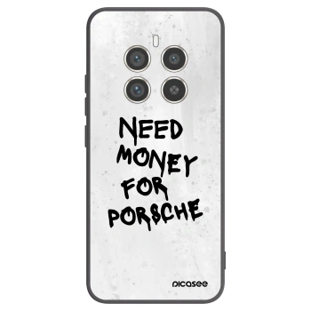 Picasee Μαύρη θήκη σιλικόνης για Realme 12 Pro 5G - White Dollar