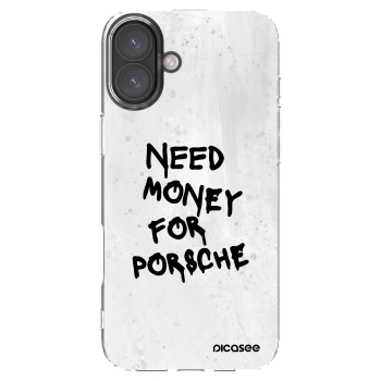 Picasee διαφανής θήκη σιλικόνης Apple iPhone 16 Plus - White Dollar