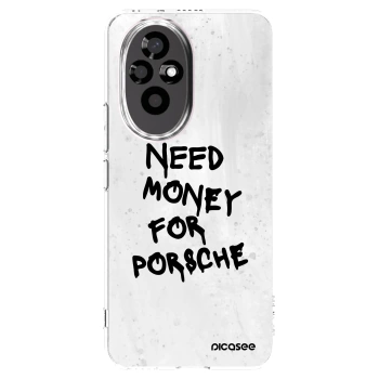 Picasee διαφανής θήκη σιλικόνης Honor 200 Pro 5G - White Dollar