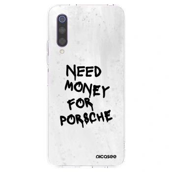 Picasee διαφανής θήκη σιλικόνης Xiaomi Mi 9 - White Dollar