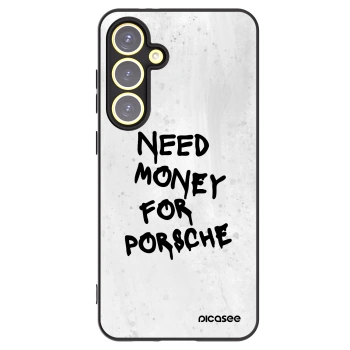 Picasee Μαύρη θήκη σιλικόνης για Samsung Galaxy S24 FE S721B - White Dollar
