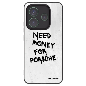 Picasee Μαύρη θήκη σιλικόνης για Xiaomi Redmi Note 14 5G - White Dollar
