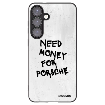 Picasee Μαύρη θήκη σιλικόνης για Samsung Galaxy S25+ 5G - White Dollar