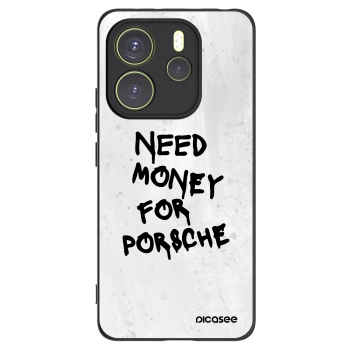 Picasee Μαύρη θήκη σιλικόνης για Xiaomi Redmi Note 14 4G - White Dollar