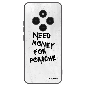 Picasee Μαύρη θήκη σιλικόνης για Xiaomi Poco C75 - White Dollar