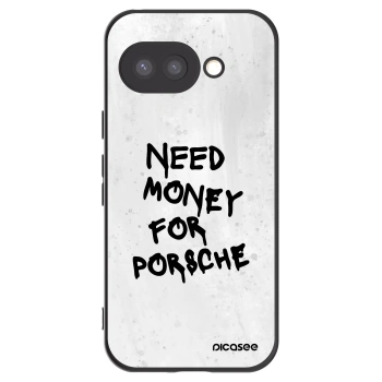 Picasee Μαύρη θήκη σιλικόνης για Google Pixel 9a - White Dollar