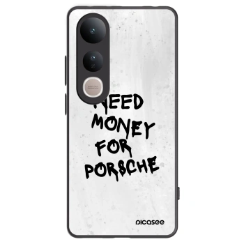 Picasee Μαύρη θήκη σιλικόνης για Vivo V50 Lite 5G - White Dollar