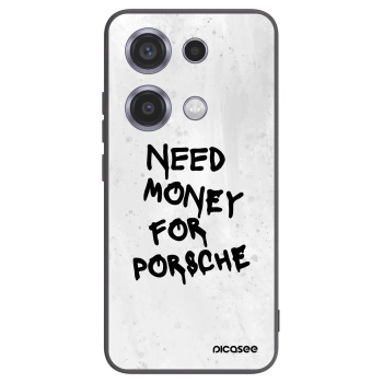 Picasee Μαύρη θήκη σιλικόνης για Xiaomi Redmi Note 14S - White Dollar