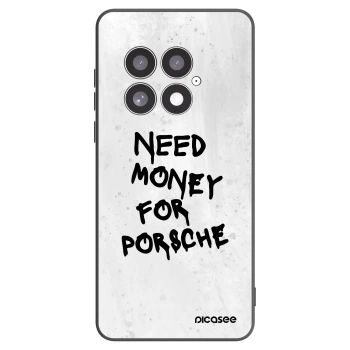 Picasee Μαύρη θήκη σιλικόνης για OnePlus 13 5G - White Dollar