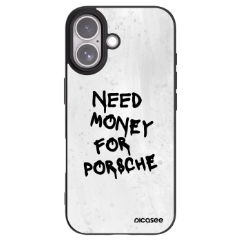 Picasee Μαύρη θήκη σιλικόνης για Apple iPhone 17 - White Dollar