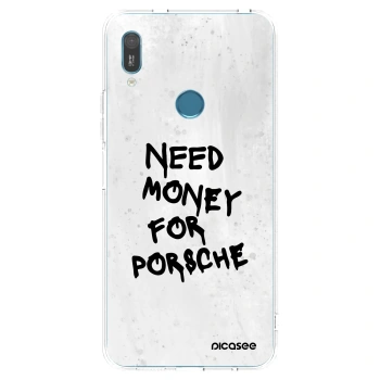 Picasee διαφανής θήκη σιλικόνης Huawei Y6 2019 - White Dollar